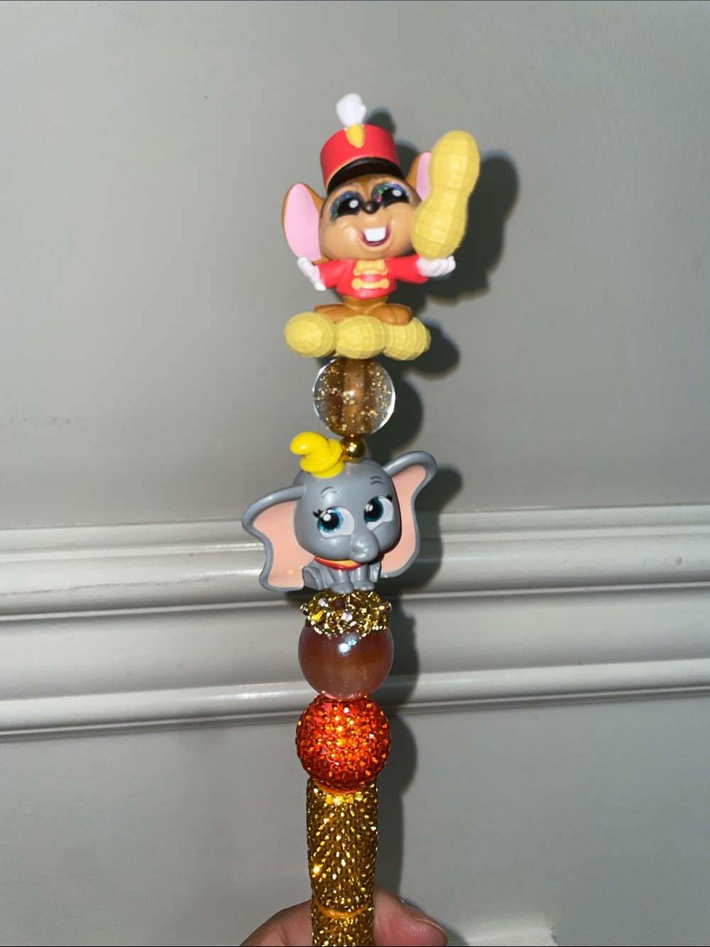 Dumbo and Timothy Mouse Disney Doorables Decorative Double Character Bead Pen